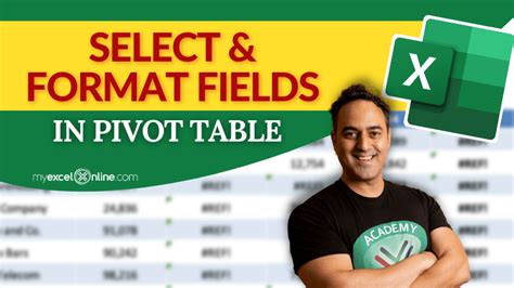 Select & Format Fields in Excel Pivot Tables | MyExcelOnline 