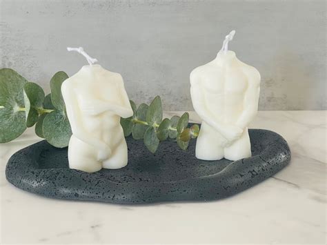 Nude Woman And Men Candle Naked Torso Candle Femme Candle Nude Homewares Soy Wax Candle