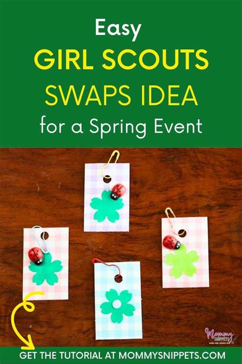 Easy Girl Scout Swaps Idea For A Spring Event Mommy Snippets