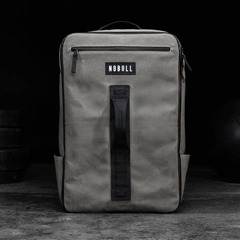 Waxed Canvas Backpack Grey Nobull