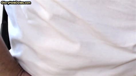 Amateur BJ DILF Fucked By Gloryhole Rod In Homemade Closeup