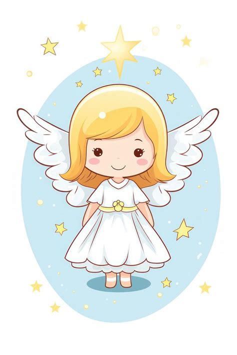 Angel cartoon cute representation. AI | Premium Photo Illustration ...