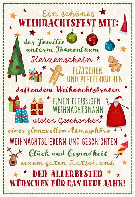 Sch Ne Weihnachtskarte Ein Sch Nes Weihnachtsfest Mit Der Familie