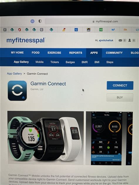 how to connect garmin to myfitnesspal