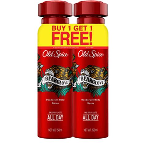 Old Spice Deo Body Spray Bearglove 150ml Buy 1 Get 1 Free Shop