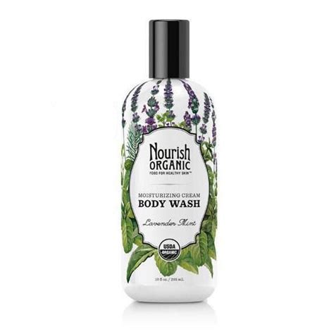 Organic Body Wash Lavender Mint Organic Body Wash Nourish Organic