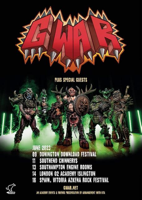 Gwar Announce Additional Uk Summer Marauding Bravewords