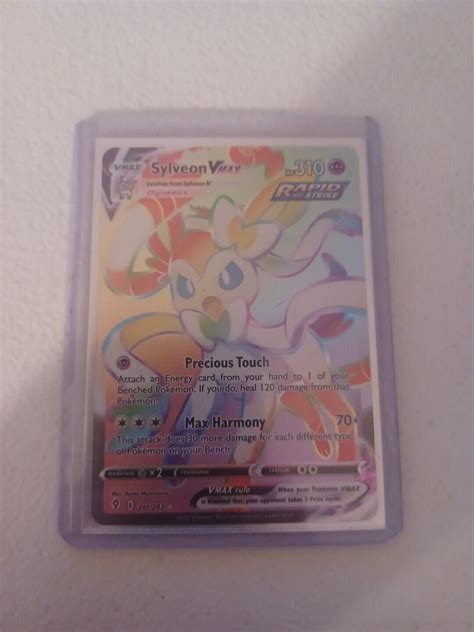 Pokémon TCG Sylveon VMAX Evolving Skies 211 203 Holo Secret Rare eBay