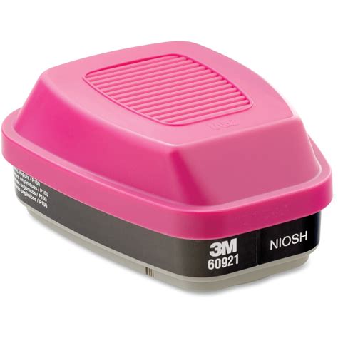 3M, MMM60921, 60921 Organic Vapor Cartridge/Filter, 2, Black,Pink