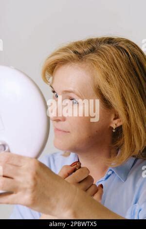 Gorgeous Mature Older Woman Face Skin Care Concept Stock Photo Alamy