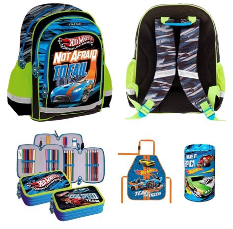 HOT WHEELS PLECAK SZKOLNY PIÓRNIK TRZYKOMOROWY 7998571252 oficjalne archiwum Allegro