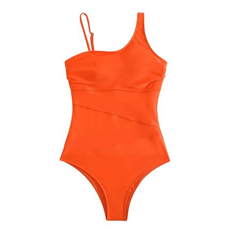 Danhjin Women S One Piece Bikini Swimsuit Pulls Up Bandage Solid Bikini Open Bikini Sexy