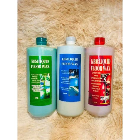 Kbm Liquid Floor Wax 1 Liter Free Foambrush Shopee Philippines