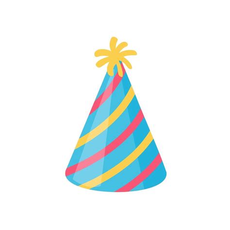 Vector Party Hat Colorful Conical Hat 3442287 Vector Art At Vecteezy