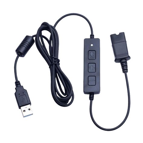 Headset Quick Disconnect Qd Connector Cable to USB for QD Interface ...