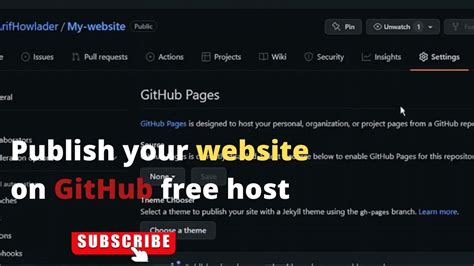 Host Website For FREE On GitHub Getting Started With GitHub Pages