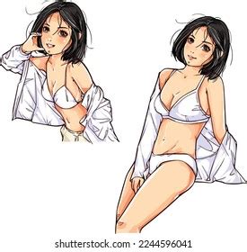 554 Vectores De Stock Y Arte Vectorial De Anime Bikini Shutterstock