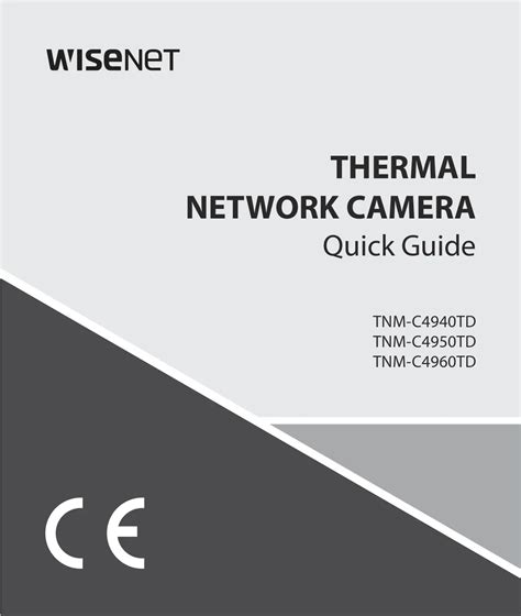 WISeNeT TNM C4940TD Thermal Network Camera User Manual