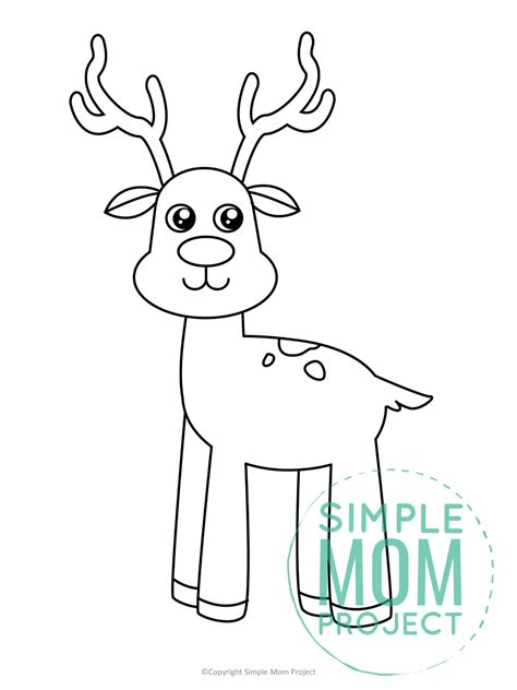 Printable Reindeer Template