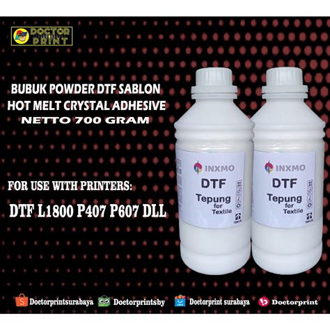 Jual Bubuk Powder DTF Sablon Hot Melt Crystal Adhesive Tepung Sablon