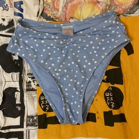 Swim Blue Polka Dot Bikini Bottoms Poshmark