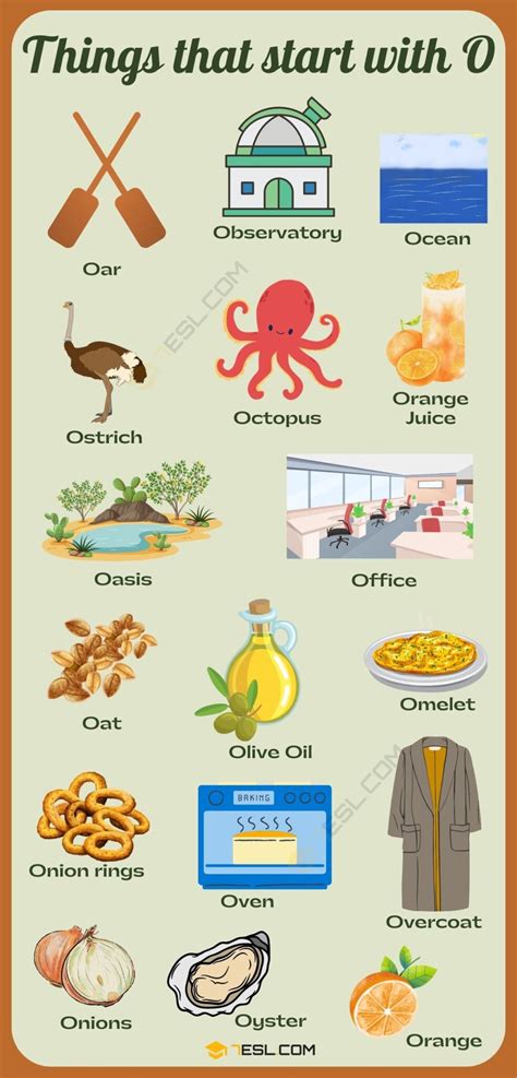 Objects That Start With The Letter O