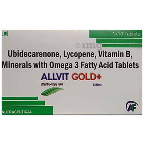 Allvit Gold+ Tablet: Buy strip of 10.0 tablets at best price in India | 1mg