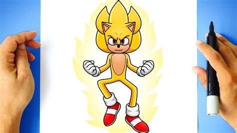 Como Desenhar Super Sonic Do Filme Cómo Dibujar A Super Sonic De La