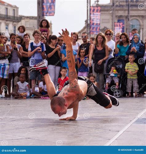 Street Performer Breakdancing On Street Editorial Stock Photo Image