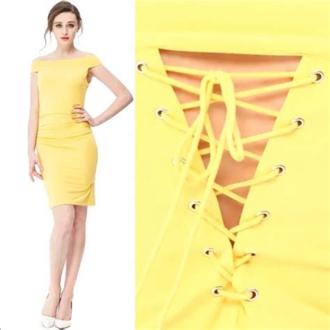 Naked Zebra Dresses Offshoulder Ruching Laceup Back Dress Poshmark