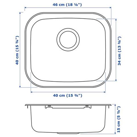 Fyndig Paslanmaz Elik X Cm Tek G Zl Eviye Ikea