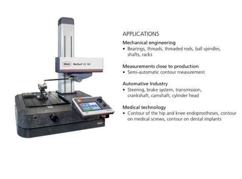 Marsurf Cd 140 Cd 280 Contour Measuring Station Besmic Optic Industry