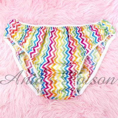 Anias Poison Full Bikini Cut Solids Frilly Lace Trim Soft Satin Lined Sissy Panties For Men