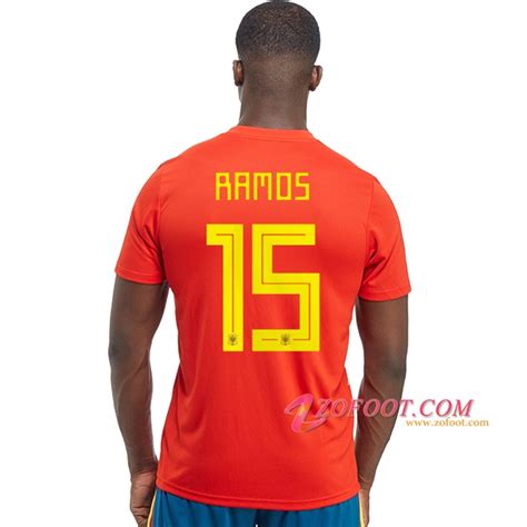 Site Fiable Nouveau Maillot Equipe Espagne Ramos 15 2018 2019 Domicile