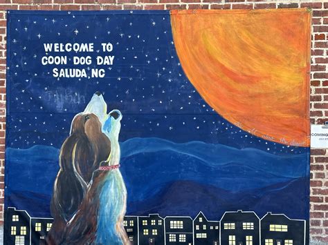 Coon Dog Day | Saluda, NC | Mural on Canvas – ARTFOODHOME.COM