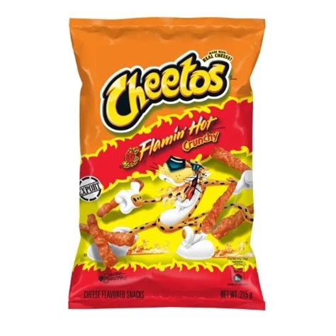 Cheetos Flamin Hot Crunchy Cheese Flavored Snack G Shopee Singapore