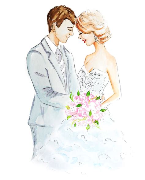 Custom Wedding Portrait Couple Fashion Illustration Anniversary T