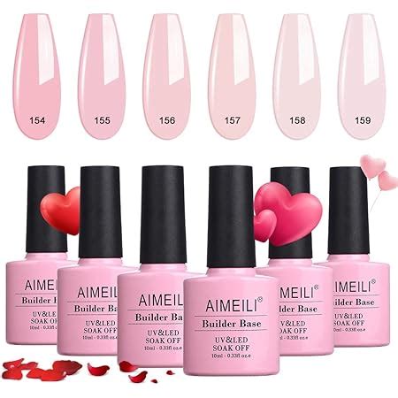 Amazon AIMEILI Soak Off U V LED Nude Gel Nail Polish Natural