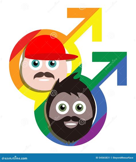 Cartoon Gay Guys Stock Illustration Illustration Of Together 54565831