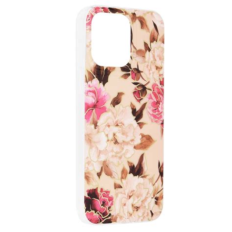 Husa Pentru IPhone 14 Pro Max Techsuit Marble Series Mary Berry Nude