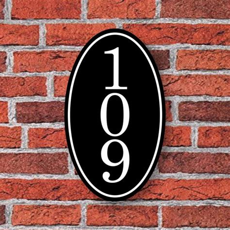 Vertical Address Plaque Etsy