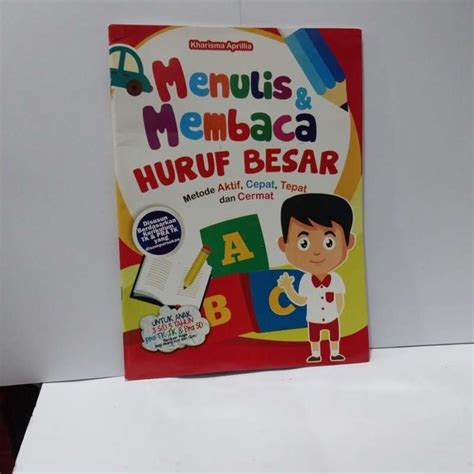 jual menulis membaca huruf besar  anak pra tk tk pra sd