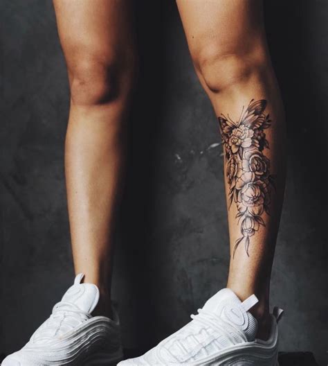 Lower Leg Tattoos For Black Females