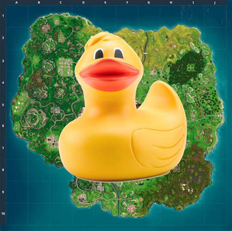 Fortnite Rubber Duck Locations Map Where Are Fortnite Duckies Season