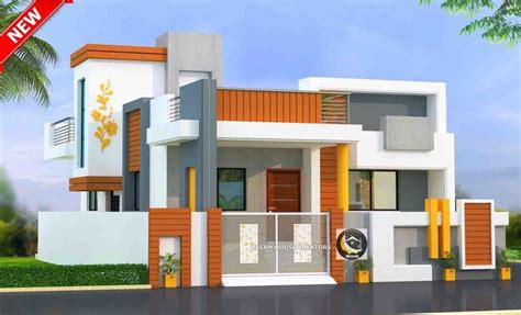latest  single floor house front elevation designs  india bungalow