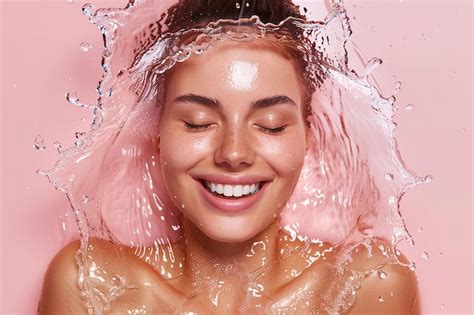 Premium Photo A Woman In The Bath With The Water Splashing Around Her