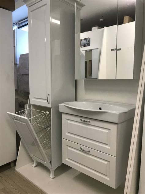 Пенал 2-х дверный Keln23 400L с корзиной для белья - Fasad