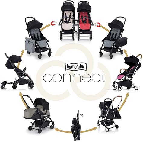 BUMPRIDER Bumprider Connect 2 Stroller white -grey mottled - Stroller ...