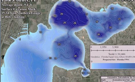 Lake Contour Map