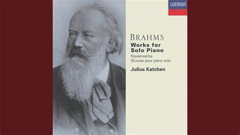 Brahms Fantasias Piano Pieces Op Intermezzo In E Major